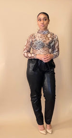 On The Town Faux Leather Pants - QuTique