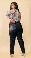 On The Town Faux Leather Pants - QuTique