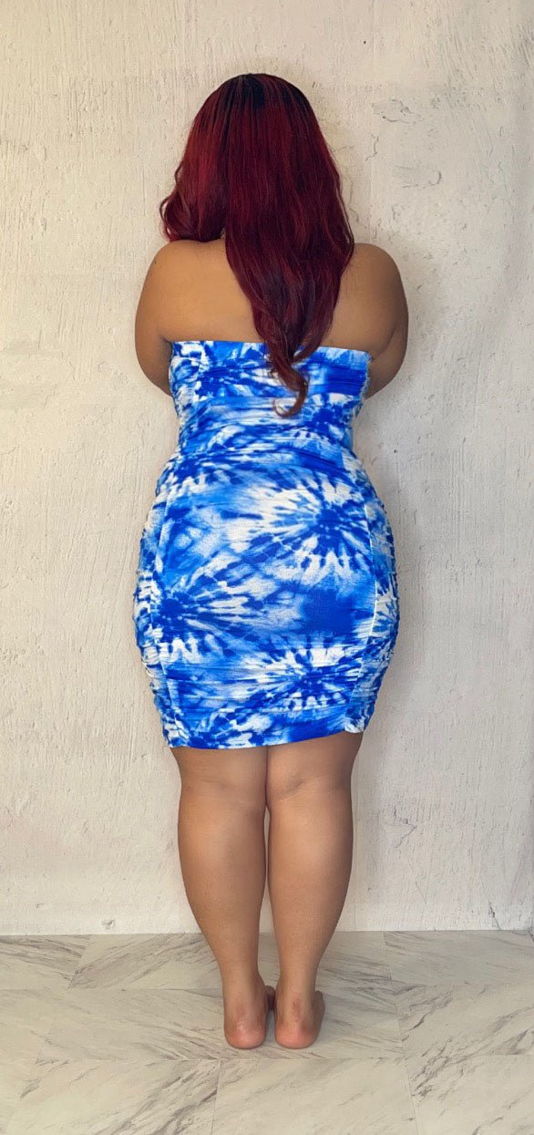 Tie Dye For- Tube Top Dress - QuTique